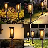 cheap Ground Lights-Solar Pathway Lights Waterproof, Solar Outdoor Lights,Auto-on/Off Pathway Light Solar Powered for Garden Lawn Patio Decoration