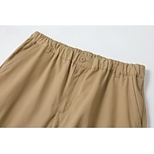 お買い得  カーゴパンツ-男性用 カーゴパンツ ズボン 弾性ウエスト ボタン マルチポケット 平織り 耐久性 アウトドア 日常 キャンピング＆ハイキング ファッション クラシック アーミーイエロー ブラック