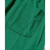 abordables Pierna Recta-Hombre Pantalones de Deporte Pantalones Pantalones deportivos de pierna recta Correa Bolsillo Cintura elástica Bloque de color A Rayas Comodidad Diario Deporte Moda Casual Vino Verde Ejército