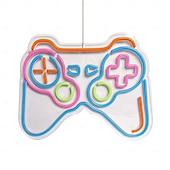 economico Luci decorative-1 pz luce al neon a led per sala eSport luce da parete decorativa per stile gaming luce da tavolo per stile controller luce al neon per macchina da gioco luce d'atmosfera a led alimentatore usb