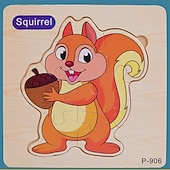 cheap Jigsaw Puzzles-16pc Toddler Learning Puzzles - Set of 16 Wooden Peg Board Puzzles for Ages 1 2 3 - Develops Hand-Eye Coordination &amp; Cognitive Skills Christmas Gift