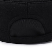 preiswerte Baseballkappe für Herren-Herren Wintermützen Warme Wintermütze Winter-Baseball-Cap mit Ohrenklappen Winter-Baseballkappe Schwarz Grau Polyester Fleece Mode Moderne zeitgenössische Alltagskleidung Date Einfarbig Thermowarm