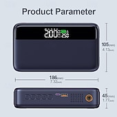 cheap Vehicle Repair Tools-N33 Multi-function Spark Starter With Integrated Air-charging Pump for Automobile Emergency Starting Power Supply