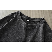 halpa perus t-paidat-Miesten T-paita 100 % puuvillahappopesupaita Pitkähihainen Tiukka pyöreä kaula-aukko Syksy 봄 &amp; Syksy Lippu Yhdysvaltain Yhdysvaltain lippu Lippu / kansallislippu Neuleet Vintage Tyylikäs Crewneck