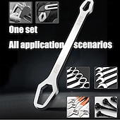 levne El Araçları-Univerzální klíč univerzální nastavitelný oboustranný klíč 8mm-22mm samoutahovací lenivý klíč opravárenské nástroje pro venkovní ježdění domácí nástroje pro opravu auta chrom-vanadová ocel