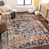 abordables Alfombras-Alfombras de área marroquíes para sala de estar y dormitorio alfombra de lujo vintage gran alfombra de área al lado del sofá y de la mesa de café suave antideslizante y lavable a máquina decoración