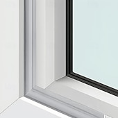 זול אומנויות, אומנות ותפירה-פס איטום עמיד בפני מזג אוויר לדלתות וחלונות, עמיד בפני אבק, מפחית רעשים, סרט בידוד פלסטיק עמיד, פס איטום לבית חוסך אנרגיה עם משטח מחוספס