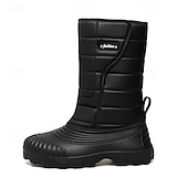 abordables Botas de invierno y nieve-Botas de nieve impermeables marrones para hombre: aislantes y duraderas, perfectas para deportes de invierno, raquetas de nieve y aventuras al aire libre.