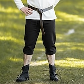 abordables Bas-Rétro Vintage Médiéval 17ème siècle Bal Masqué Pantalons de pirate Viking Couleur Unie Déguisement Homme Pirate Fantaisie Mascarade Fête / Soirée Adulte Pantalon