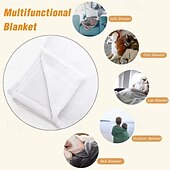 cheap Christmas Bedding-Vintage Plaid Christmas Digital Print Blanket with Gingerbread, Bow, Christmas Tree &amp; Floral Patterns, Cozy Flannel Throw