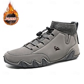 preiswerte Stiefeletten-Lässige Herren-Sneakers mit gestricktem Sockenkragen und rutschfester Sohle, bequeme Outdoor-Wanderschuhe für den täglichen Stadtgebrauch