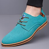 abordables Occasionnel-Homme Basket Chaussures de confort Marche Occasionnel Quotidien Soirée &amp; Fête Daim Chaud À lacets Brun foncé Noir Jaune Été Printemps