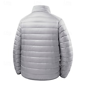 abordables Manteaux &amp; vestes-Homme Manteau d'Hiver Doudoune Veste Matelassée Avec Poches 50% duvet de canard blanc Vacances Tenue quotidienne Date Régulier Mode Occasionnel Confortable Chaleur Thermique Automne Hiver Couleur