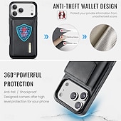 Недорогие Чехлы для iPhone-телефон Кейс для Назначение iPhone 17 Pro Max i16 15 14 Pro Max Plus 13 Pro Max Кейс на заднюю панель Защита от удара Ретро ТПУ ПК Кожа PU