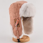 levne Pánské klobouky-Pánské Ušanka Ušanka klobouk Letecký klobouk Klobouk s klapkami na uši Zimní čepice Černá Světlá růžová Polyester Fleece Módní Retro styl Moderní soudobé Denní nošení Rande Plná / Jednobarevná