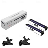 Недорогие Подсветки дорожки и фонарики-Настенные солнечные светильники с водонепроницаемым корпусом, уличные светильники для ограждений, переносные светильники безопасности на солнечных батареях для ограждений, гаражей, кемпингов