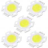 preiswerte LED-Kolbenlichter-5 Stück 10 Stück COB-LED-Lichtchipperlen, leuchtende Oberfläche 11 mm, 3/5/7/10 W, 260 mA, DIY-Energiesparlampe für Scheinwerfer, Flutlicht, Packung mit warmweißem/weißem/natürlichem Licht
