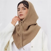 baratos Chapéus-Mulheres Chapéu Chapéus de inverno A Prova de Vento Quente Diário Final de semana Tricotado Cor imaculada