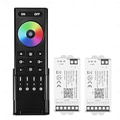 cheap Lamp Bases &amp; Connectors-WiFi Remote Controller Kit for RGB CCT RGBW Dimming LED Strip Lights 4-Zone 2.4G Wireless Control  DC12-24V 5-in-1 LED Controller Compatible with Alexa Google Home Smart Life Tuya APP