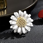 cheap Pins and Brooches-Brooches Floral Fashion Cute Simple Brooch Jewelry Silver For Wedding Party Gift Engagement Prom Festival