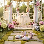 olcso Gyerek hercegnőcipők-Csillogó, szivárványszínű, csillámos balerinacipők lányoknak, masnival és gyöngyös bokapánttal – aranyos hercegnői cipők