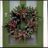 billige Sløyfer og bånd-6 stk. julesløyfedekorasjon champagne gull glitrende strass-sløyfe med metalltrådsbånddekorasjon egnet for juletrepynt blomstergirlander gaveemballasje