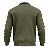 economico Giubbotti Casual-Per uomo Giacca Leggera Giacca Casual Vacanza Quotidiano Traspirante Tasca Primavera Autunno Semplice Moda Classico Collo alla coreana Regolare Nero Giallo Rosso Blu marino Blu reale Giacca