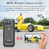 abordables Cámara y fotografía-S72 Cámara acción Portátil Recargable Grabación de imagen y función de video Mini Control WIFI 1.7 pulgada CMOS 2.0 MP 1080p Calle