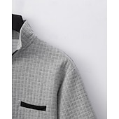 economico Polo classica da uomo-Per uomo Polo Polo con zip a un quarto Abbigliamento quotidiano Data Zip a un quarto Manica Corta Moda Essenziale Semplice Jacquard Cerniera Estate Vestibilità regolare Nero Bianco Blu marino