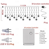 levne Party-1 ks 3,5 m světelná řetězová svítidla motýl sněhová vločka LED pohádková svítidla na zavěšení LIGHT festivalové svítidlo svatební lampy AC 110V/220V EU/US/UK/AU zásuvka