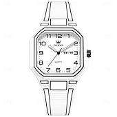 abordables Montres à quartz-Montre homme Olevs 5661, montre à quartz carrée originale, étanche, lumineuse, semaine, date, montres de sport