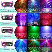 abordables Lumières de Fête-Éclairage de scène, barre rotative multicolore, éclairage d'ambiance, LED, ondulations d'eau, éclairage KTV, éclairage disco, éclairage laser