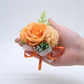 economico Bouquet da Sposa-Fiori da polso da sposa Fiore all'occhiello Matrimonio / Evento / Festa Tessuti Floreale
