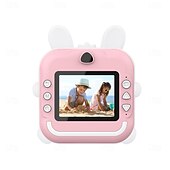 Недорогие Все для фото и видео-Новинка 2025 года: детская цифровая камера Polaroid Q5 с рисунком из мультфильма, симпатичная мини-камера для детей с HD-фотосъемкой и печатью, мини-видеокамера, рождественский подарок на день
