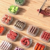 levne Kuchyňská úložiště-Lednička mražené maso box na konzervaci potravin průhledná mrazicí nádoba na maso a zeleninu s víkem chladnička mražené maso přihrádka na maso mrazák box na uchovávání čerstvého jídla