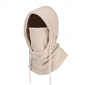 ieftine Pălării Bărbați-Bărbați Unisex Balaclava Ski Pălărie Balaclava Cagulă din fleece Pălării de iarnă Căciuli  Negru Roz Îmbujorat Poliester Cordon Lână  Casual Comfortabil În aer liber Purtare Zilnică Culoare solid