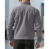 billige Basic gensere-Herre Genser Fleecegenser Genser med full glidelås Aprikos Svart Lilla Oransje lysegrå Opprett krage عادي Ta igjen glidelåsen Lomme Sport &amp; Utendørs Daglig Ferie Polyester Gatemote Grunnleggende