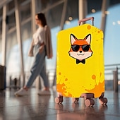 cheap Home Wear &amp; Home Slippers-Fox Animal Print Luggage Cover Stretch Suitcase Protector Elastic Travel Baggage Cover