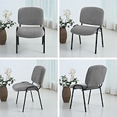 Недорогие Крышка обеденного стула-Комплект из 2 бархатных чехлов для складных стульев, эластичная защита стульев для свадьбы, банкета, вечеринки или украшения дома