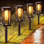 cheap Ground Lights-Solar Pathway Lights Waterproof, Solar Outdoor Lights,Auto-on/Off Pathway Light Solar Powered for Garden Lawn Patio Decoration