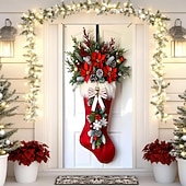 billiga Garage &amp; Dörr Banners-Jul Affischer Dörrskydd Utomhus banderoller Snögubbe Strumpbyxor söt stil 3D Fest Studentboende Tonårsrum Killar Man Cave Frat Sovrum Bakgrundsfotografering Ytterdörr Heminredning