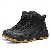 baratos Botas de caminhada-calçados esportivos masculinos bege de cano alto - botas táticas de caminhada duráveis para aventuras ao ar livre