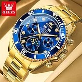 Χαμηλού Κόστους Μηχανικά Ρολόγια-Το Νέο Ρολόι Επιχειρηματικού Στυλ Olevs Με Λαμπερό Συνεχές Ημερολόγιο Αυτόματο Μηχανικό Ρολόι Μόδα Και Καθημερινό Αδιάβροχο Φάντασμα Ανδρικό Σπορ Ρολόι