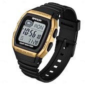 cheap Digital Watches-SANDA Gift for Women Men Digital Watch Large Dial Outdoor Sports Casual Luminous Calendar Date Waterproof Silicone Watch