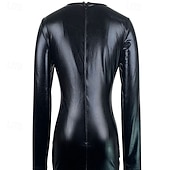 preiswerte Einfaches Kleid-Damen Minikleid Cocktailkleid Etui-Kleid Mode Modern Club Abendgesellschaft Party Normale Passform Einfach Langarm Rundhalsausschnitt Schwarz Frühling Herbst Winter