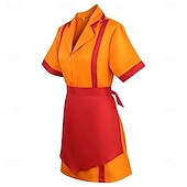 ieftine Costume de damă-Două fete, fără bani Max Caroline Rochii Costum Cosplay Ziua Regilor Costum sexy Îmbrăcați-vă for Pentru femei Adulți Halloween Carnaval Petrecere