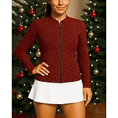 Недорогие Женская рубашка-Жен. Богемный Теннисная рубашка Спортивный топ Стильные Рисунок Эластичный Впитывает пот и влагу Дышащий Теннис Пиклбол Бег Верхняя часть Красный Теннисная одежда