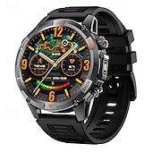 رخيصةأون ساعات ذكية-ساعة ذكية 2025 بنظام تحديد المواقع العالمي (GPS) بشاشة 1.46 بوصة مزودة ببوصلة ومصباح يدوي وبلوتوث ومكالمات وبطارية 580 مللي أمبير في الساعة ومقاومة للماء وتتبع اللياقة البدنية وساعة رياضية ذكية