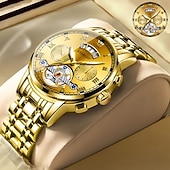 Χαμηλού Κόστους Ρολόγια Quartz-Προηγμένο Ρολόι Χεριού Ανδρών Μοντέρνο Αντρικό Ρολόι Quartz Μοντέρνο Ημερολόγιο Λαμπερός Δείκτης Η Καλύτερη Επιλογή Δώρου για Άντρες