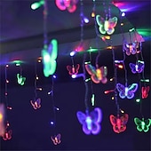 levne Party-1 ks 3,5 m světelná řetězová svítidla motýl sněhová vločka LED pohádková svítidla na zavěšení LIGHT festivalové svítidlo svatební lampy AC 110V/220V EU/US/UK/AU zásuvka